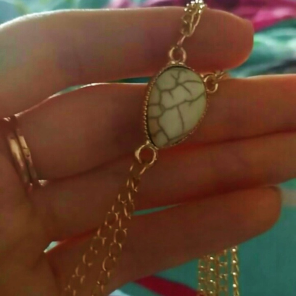 Triangle Stone Pendant Sexy Beach Bikini Chain NWT - Picture 6 of 8